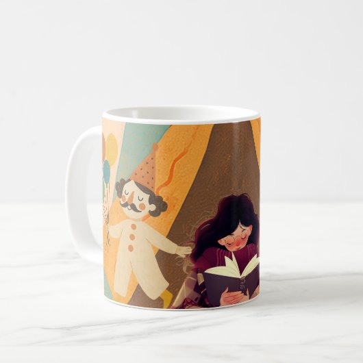 Mug Let Your Imagination Roam - Retro Circus Storytime (Devant gauche)