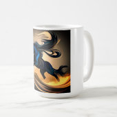 Mug L'étalon noir moderne dans le désert (Devant droit)