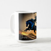 Mug L'étalon noir moderne dans le désert (Devant gauche)