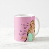 Mug L'étape suivante "Les auditions sont ici, juste ?" (Devant droit)