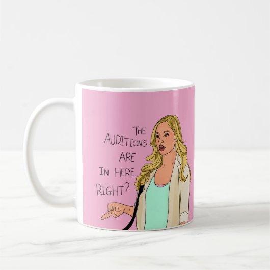Mug L'étape suivante "Les auditions sont ici, juste ?" (Gauche)