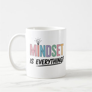 Mug L'état d'esprit est tout – Inspiration Pastel