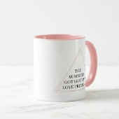 Mug L'Été J'Ai Perdu Dans Un Triangle Amoureux TSITP (Devant droit)