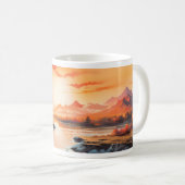 Mug L'Été, La Rivière Et Le Soleil Le Matin (Devant droit)