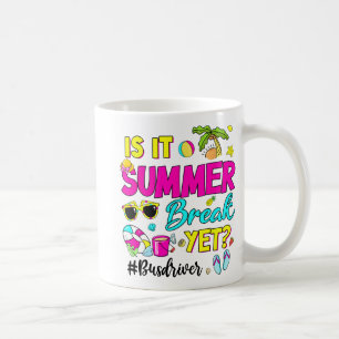 Mug L'Été Pause Et Le Conducteur De Bus Dernier Jour D