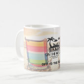 Mug L'été sur la plage | Personnalisé (Devant gauche)