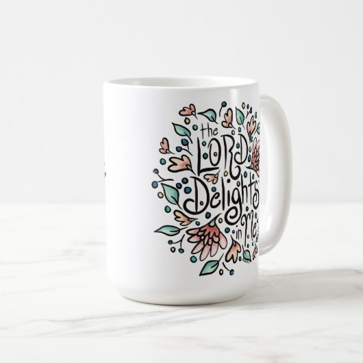 Mug L'Éternel me fait plaisir dans la boue (Devant droit)