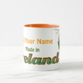 Mug L'étiquette irlandais de drapeau le personnalisent (Centre)