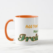 Mug L'étiquette irlandais de drapeau le personnalisent (Gauche)