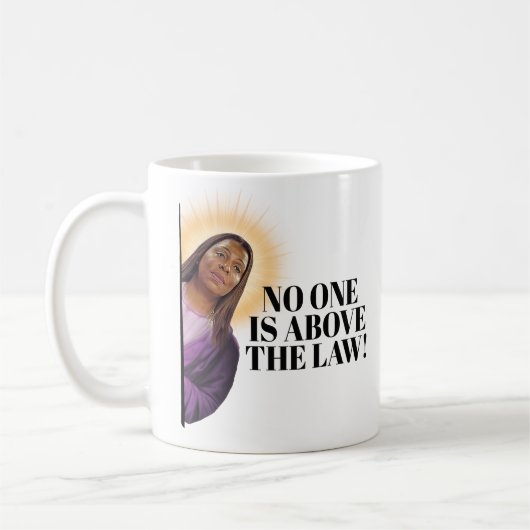 Mug Letitia James Citation - Personne n'est au-dessus  (Gauche)