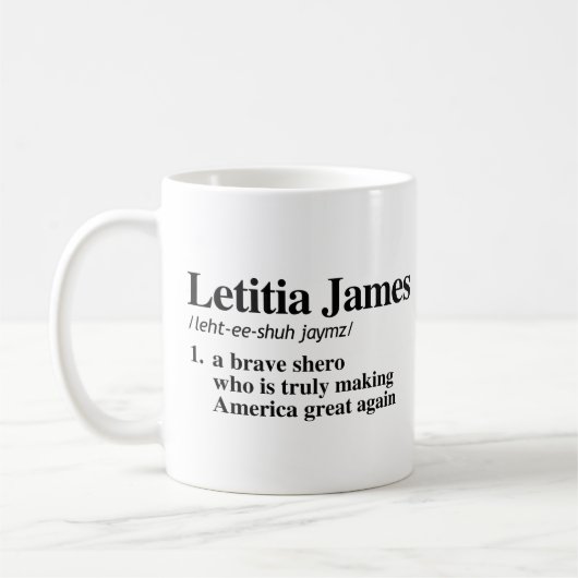 Mug Letitia James Definition - Un brave shero (Gauche)