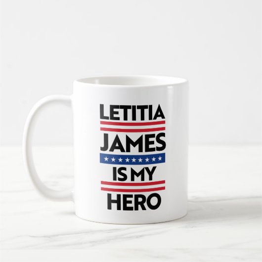 Mug Letitia James est mon héros (Gauche)