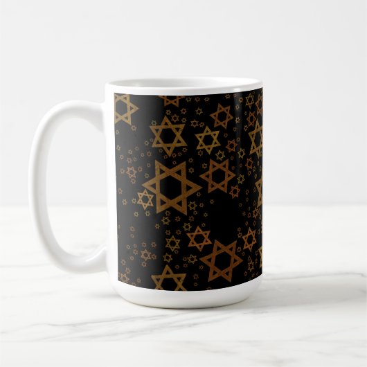 Mug L'étoile artistique de David thème Hanukkah de Sli (Gauche)