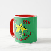 Mug L'étoile brille brillamment ce Noël (Devant gauche)