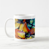 Mug L'étoile jaune de Bethléem l'aquarelle de fleurs (Gauche)