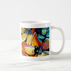 Mug L'étoile jaune de Bethléem l'aquarelle de fleurs