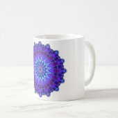 Mug L'étoile Mandala en bleu (Devant droit)
