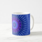 Mug L'étoile Mandala en bleu | fleur royale (Devant droit)