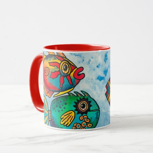Mug L'étonnante et Extraordinaire boue de poisson vola (Devant gauche)