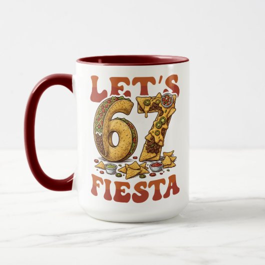 Mug Lets 67 Fiesta Funny Cinco De Mayo Taco Nacho Meme (Gauche)