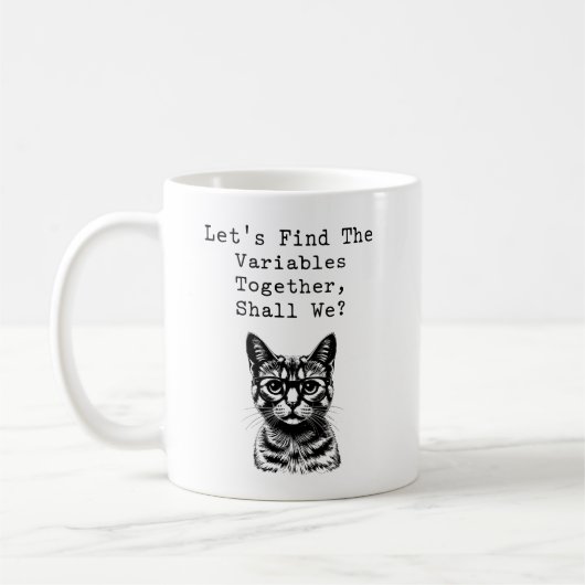 Mug Let's Find Variables Together Math Lover (Gauche)