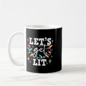 Mug Let's Get Lit Drinking Santa Hat Christmas Lights  (Gauche)