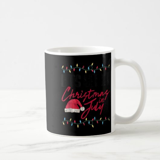 Mug Let's Get Lit Funny Christmas In July Graphic Tank (Droite)