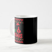 Mug Let's Merry Dogmas Funny Dog Santa Hat Christmas X (Devant gauche)