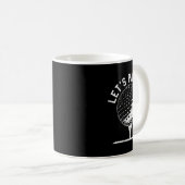 Mug Lets Par Tee Shirt Funny Golf Player Gift (Devant droit)