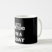 Mug Let's Pretend In a Goat Funny Halloween Costume (Devant droit)