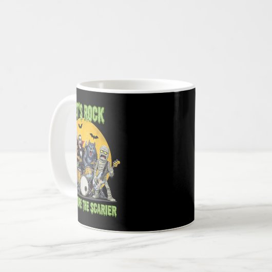 Mug Lets Rock The More The Ier Clic Monsters Halloween (Devant gauche)