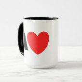 Mug Letter A Heart - Valentine Initial Love Design (Devant gauche)