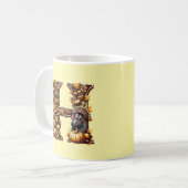 Mug Letter H Thanksgiving gift style (Devant gauche)