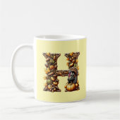 Mug Letter H Thanksgiving gift style  (Gauche)