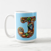 Mug Letter J Thanksgiving style gift  (Gauche)