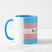 Mug #Let'ThemPlay Drapeau Transgenre Athlètes (Gauche)