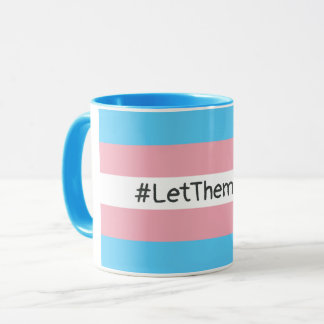 Mug #Let'ThemPlay Drapeau Transgenre Athlètes