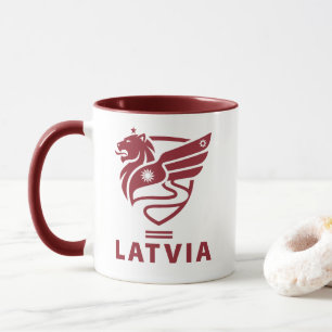 Mug Lettonie État balte Europe du Nord