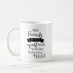 Mug Lettrage de typographie de citation d'amitié de