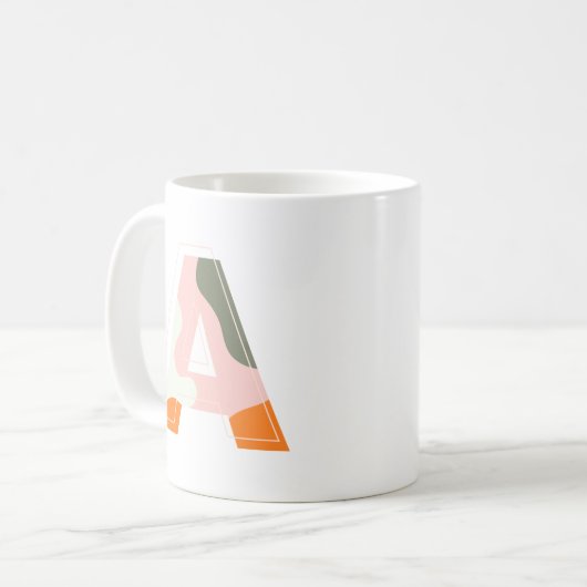 Mug Lettre A | Camo (Devant gauche)