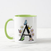 Mug LETTRE A DU BROUILLARD D'AQUATIE Florale (Gauche)