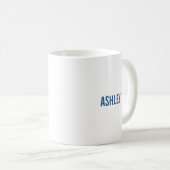 Mug Lettre Abstraite moderne A Monogramme Initial (Devant droit)