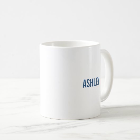 Mug Lettre Abstraite moderne A Monogramme Initial (Devant droit)
