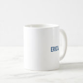 Mug Lettre Abstraite moderne E Monogramme initial (Devant droit)