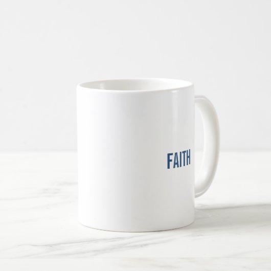 Mug Lettre Abstraite moderne F Monogramme initial (Devant droit)
