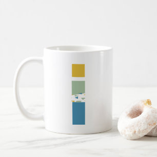 Mug Lettre Abstraite moderne I Monogramme initial