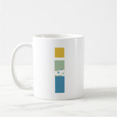Mug Lettre Abstraite moderne I Monogramme initial (Gauche)