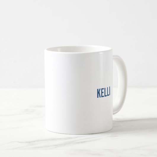 Mug Lettre Abstraite moderne K Monogramme initial (Devant droit)