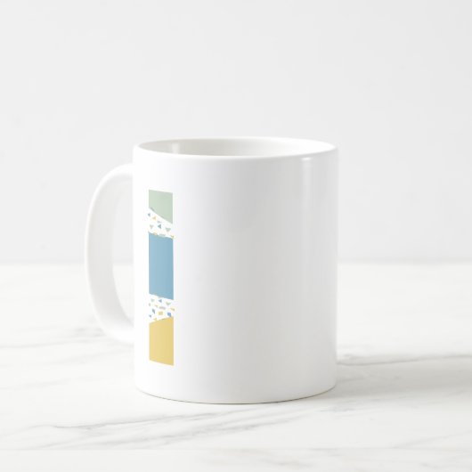 Mug Lettre Abstraite moderne L Monogramme Initiale (Devant gauche)