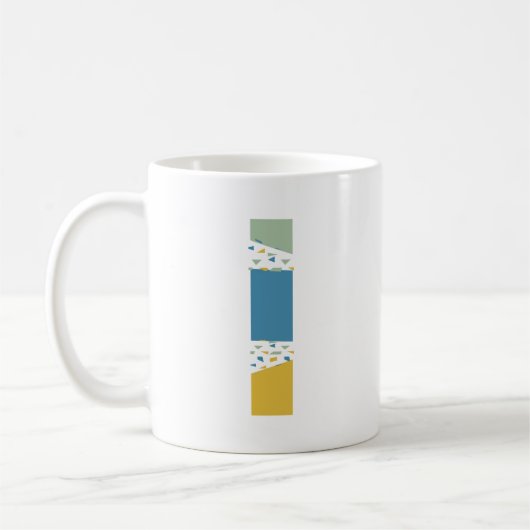 Mug Lettre Abstraite moderne L Monogramme Initiale (Gauche)